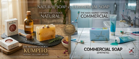 Commercial Soap vs Kumpito Handmade Natural Soap
