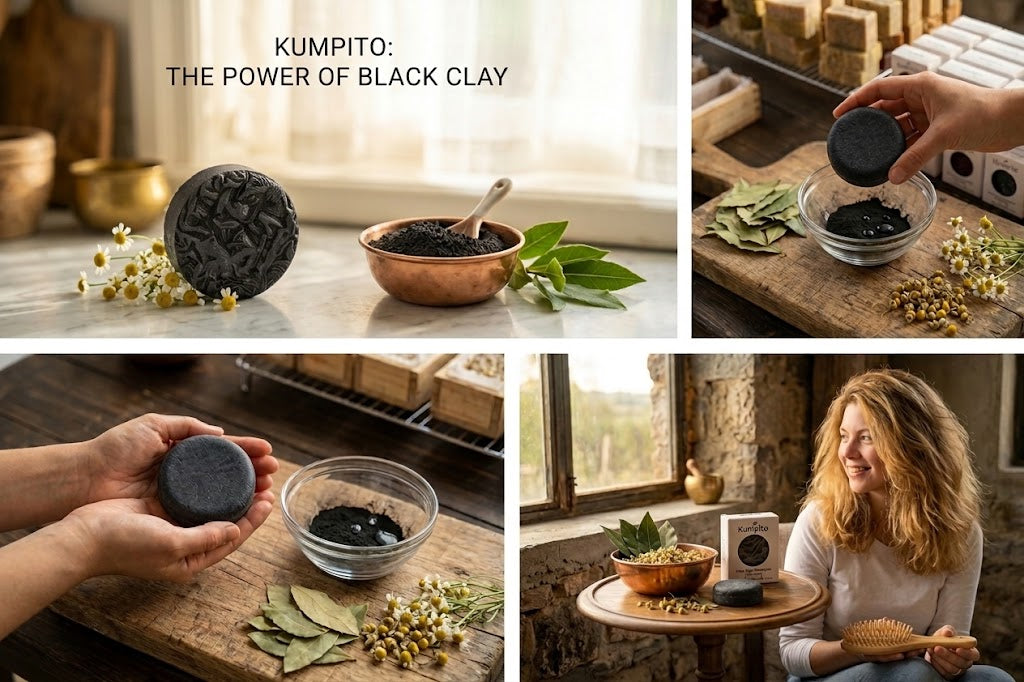 The power of Black Clay Kumpito Handmade Soap